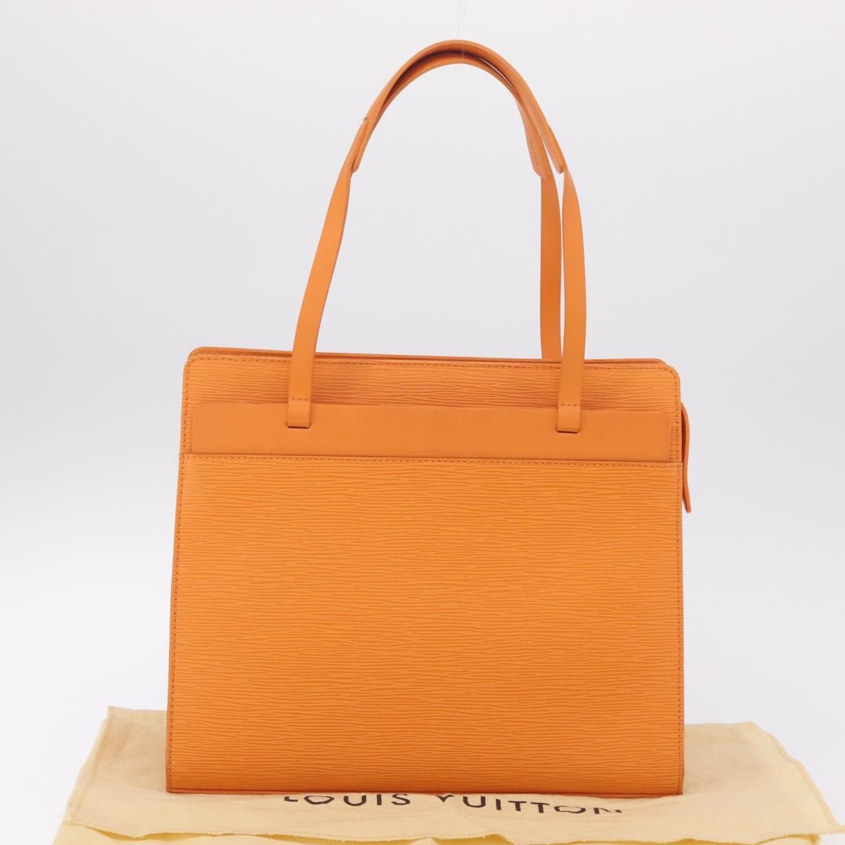Louis Vuitton Croisette Damier with Braided Detail, Orange, Leather, Tote Bag