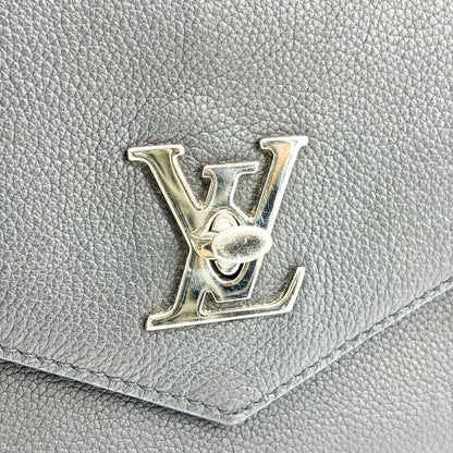 Louis Vuitton Mylockme Leather, Black, Leather, Handbag