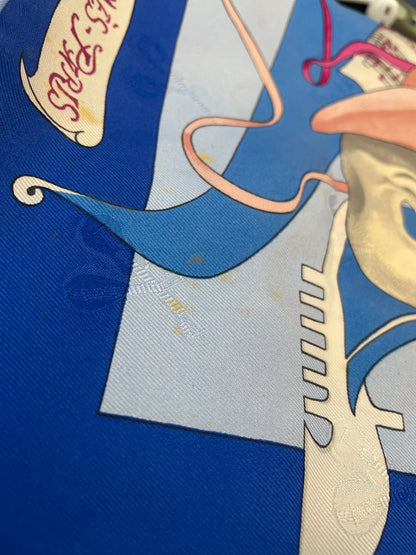 Hermes Carré 90 Silk multicolor, BLUE, SILK, Scarve & shawl