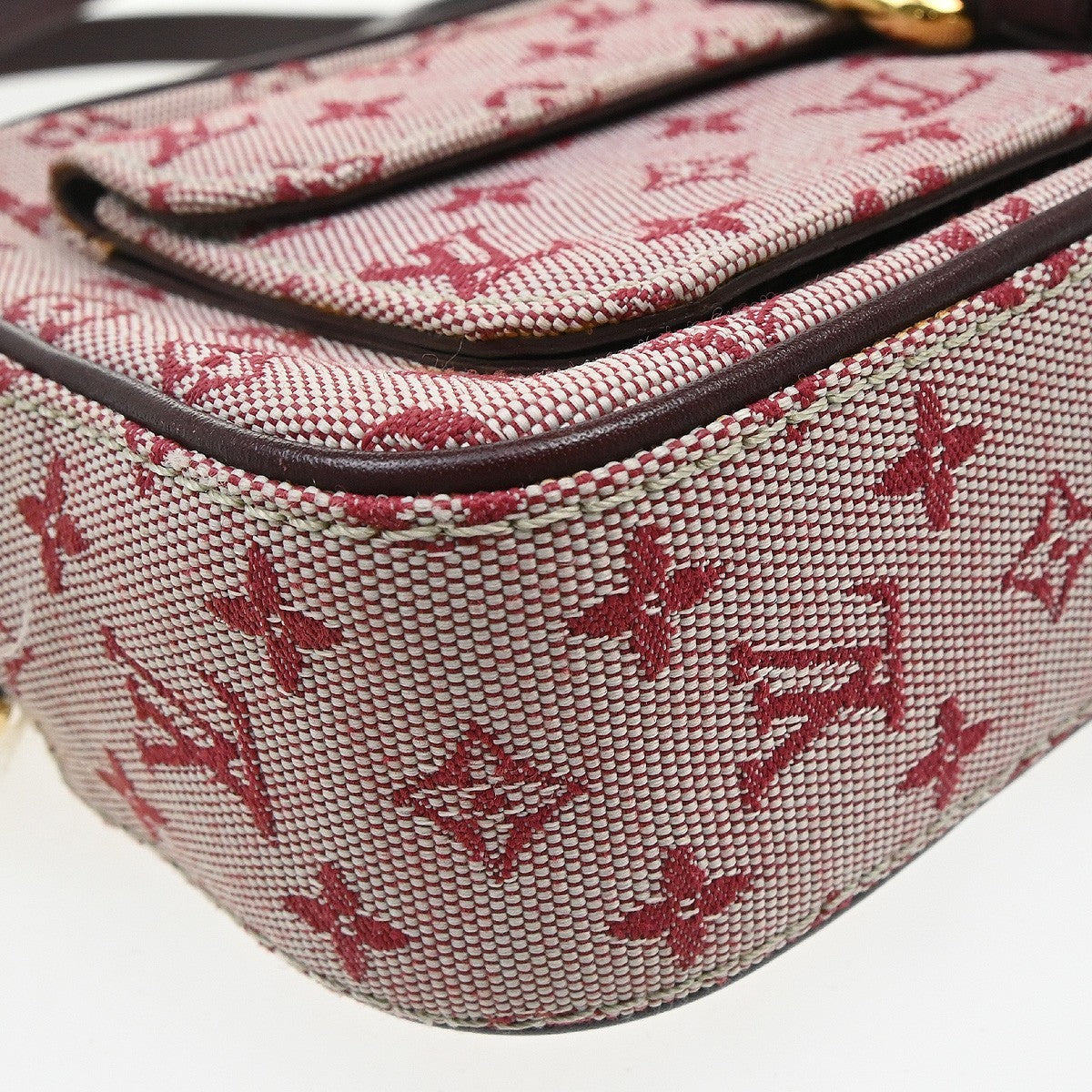Louis Vuitton Juliette Mini Lin, Red, Canvas, Crossbody Bag