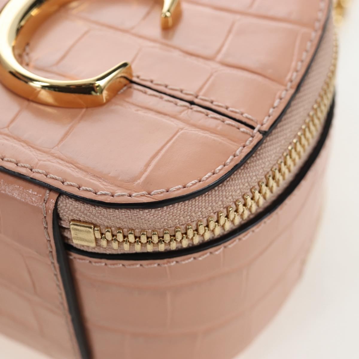 Chloe C Vanity Leather, Pink, Leather, Handbag