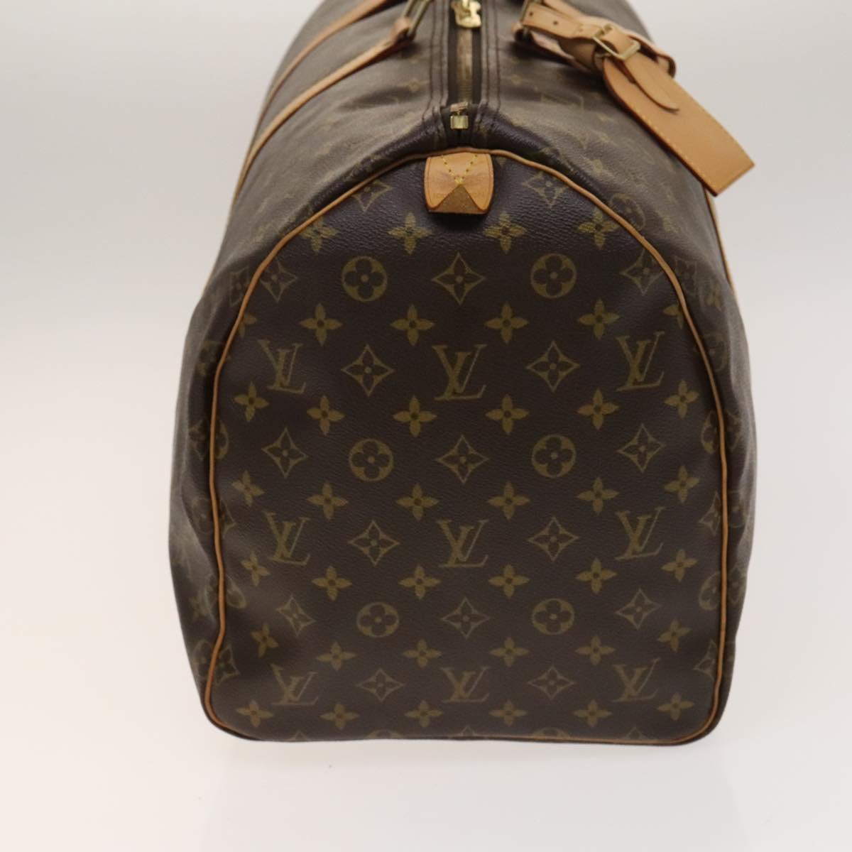 Louis Vuitton Keepall Bag Monogram Canvas, BROWN, CANVAS, Travel bag