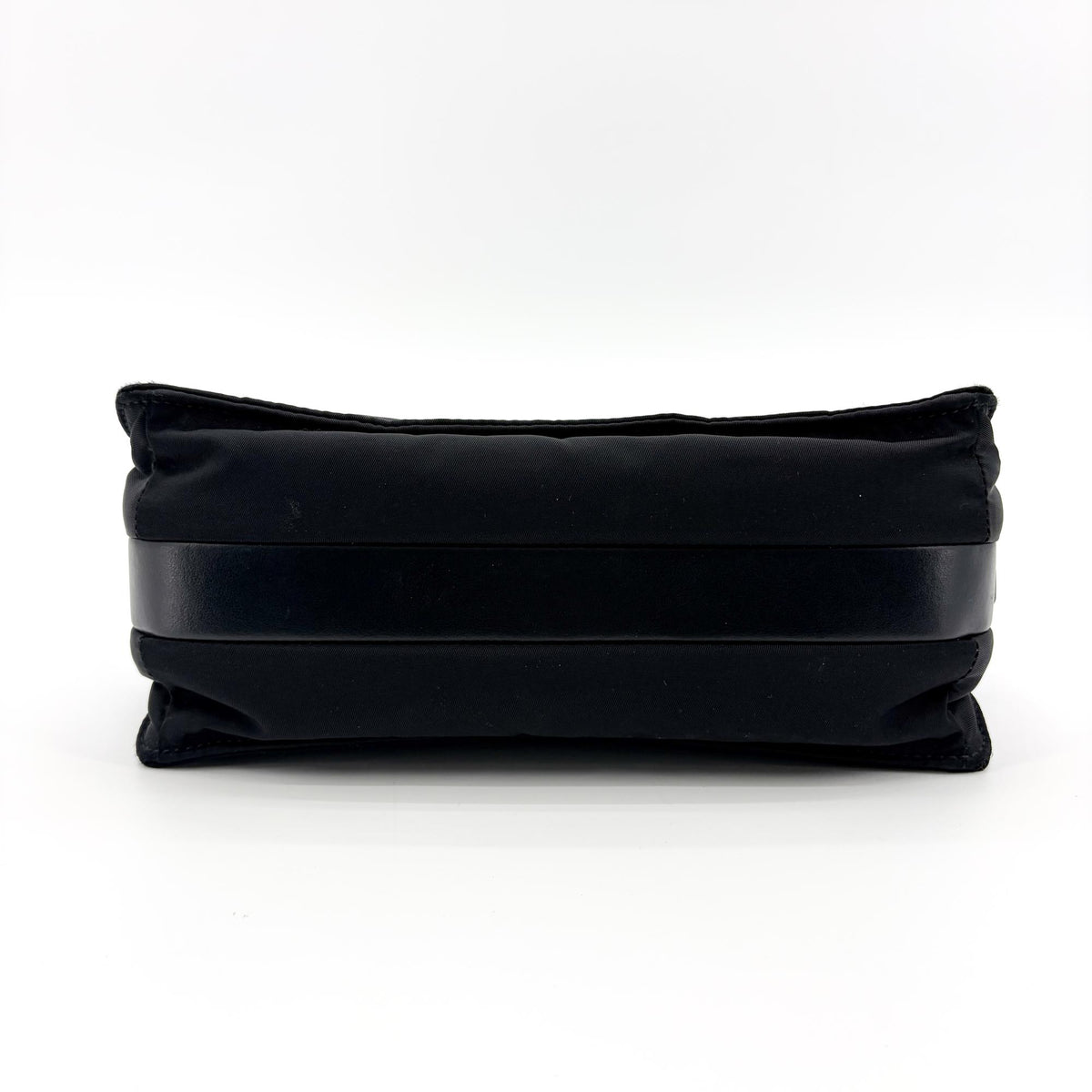 Prada Padded Flap Re-Nylon, Black, Nylon, Shoulder Bag
