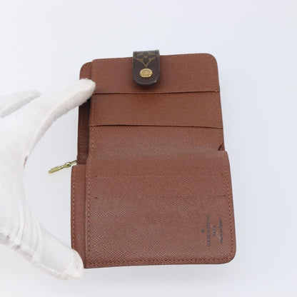 Louis Vuitton Compact Zippe Monogram Canvas, Brown, Canvas, Wallet