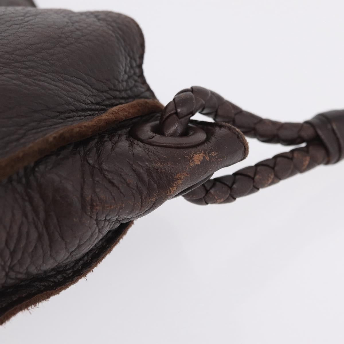 Bottega Veneta Shoulder Leather, Brown, Leather, Shoulder Bag