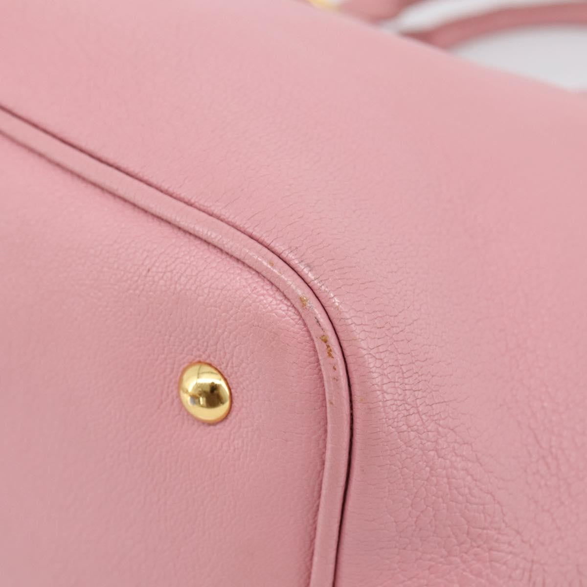 Miu Miu Madras Convertible Leather, Pink, Leather, Tote Bag