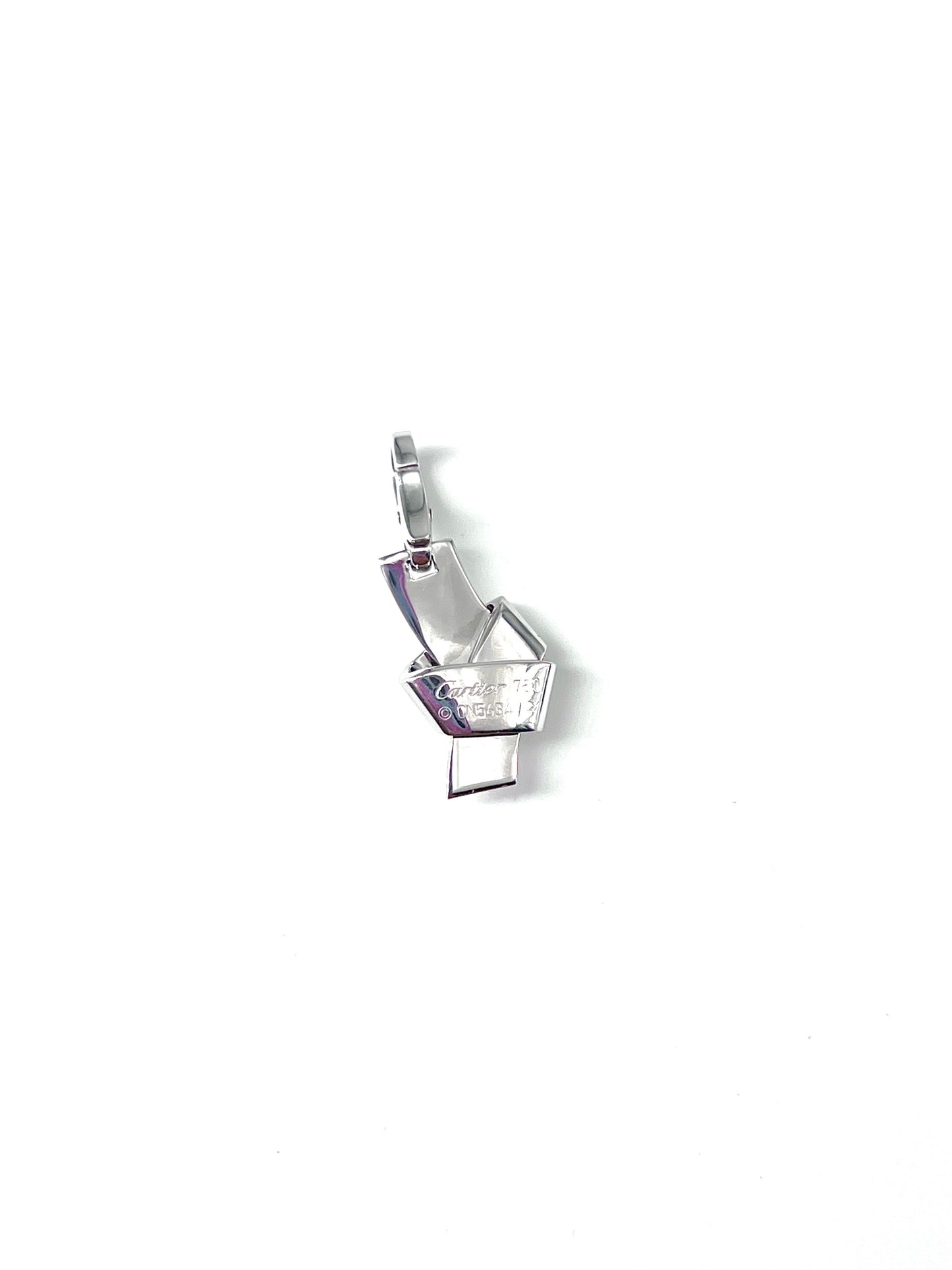 Cartier Knot Pendant Silver, WHITE, SILVER, Pendant & Charms