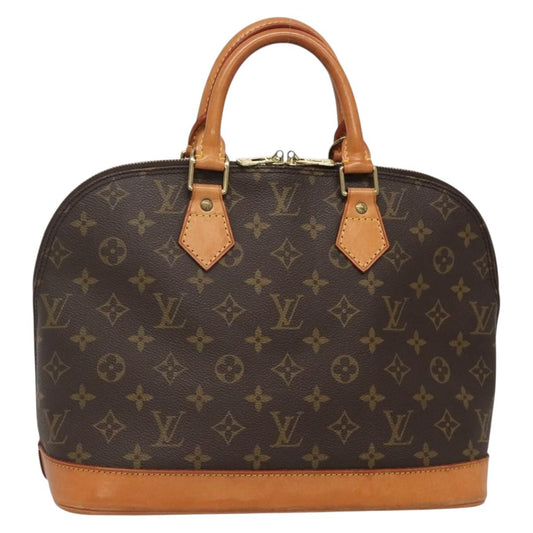 Louis Vuitton Alma Handbag Monogram Canvas, BROWN, CANVAS, Handbag