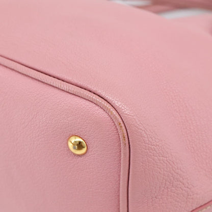 Miu Miu Madras Convertible Leather, Pink, Leather, Tote Bag