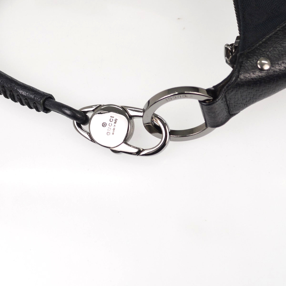 Gucci Vintage Hobo GG Canvas, Black, Canvas, Shoulder Bag
