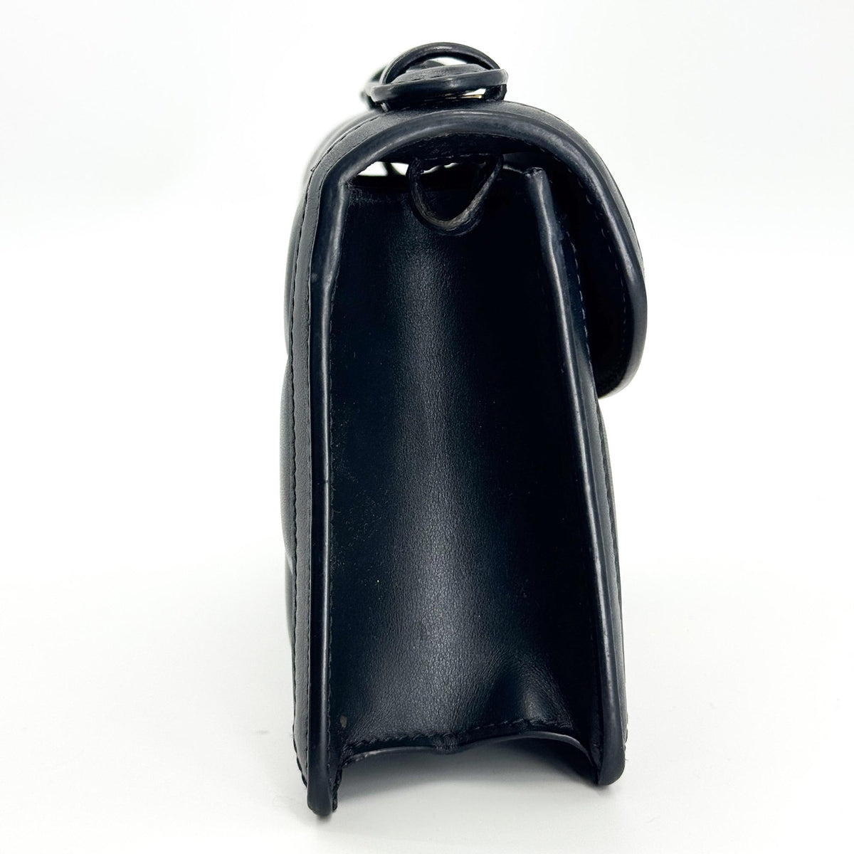 Gucci Padlock GG Embossed Leather, Black, Leather, Shoulder Bag