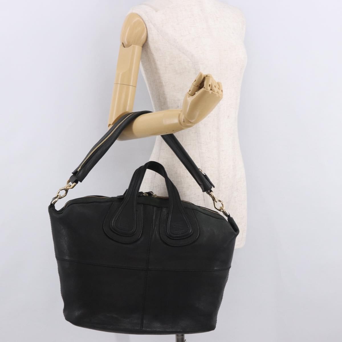 Givenchy Nightingale Satchel Leather, Black, Leather, Handbag