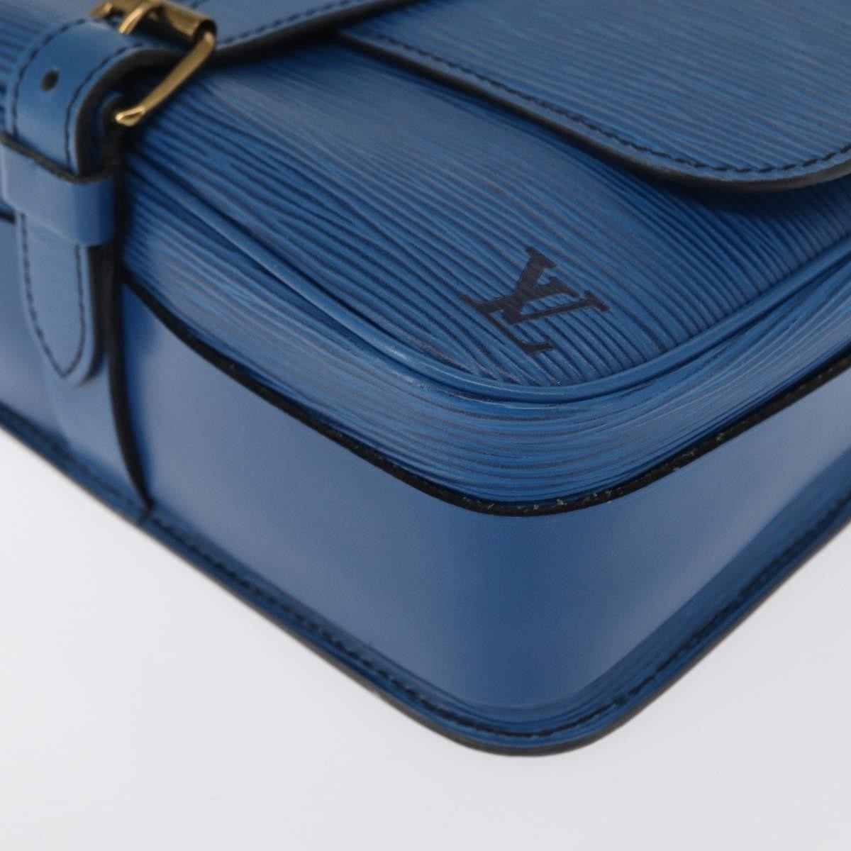 Louis Vuitton Cartouchiere Epi Leather, Blue, Leather, Shoulder Bag