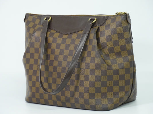 Louis Vuitton Westminster Damier, Brown, Canvas, Tote Bag