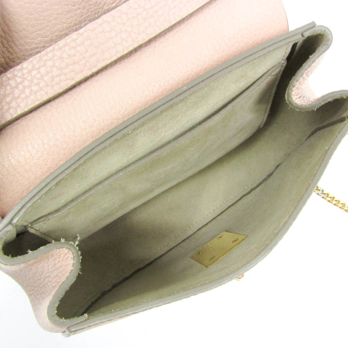 Chloe Drew Leather, Pink, Leather, Crossbody Bag