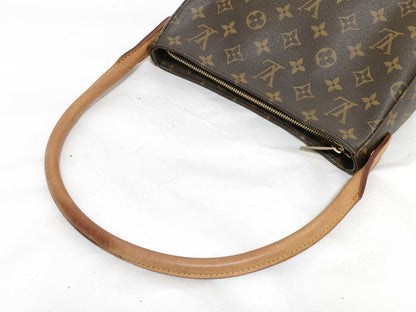 Louis Vuitton Monogram Looping Handbag Monogram Canvas, Brown, Leather, Shoulder Bag
