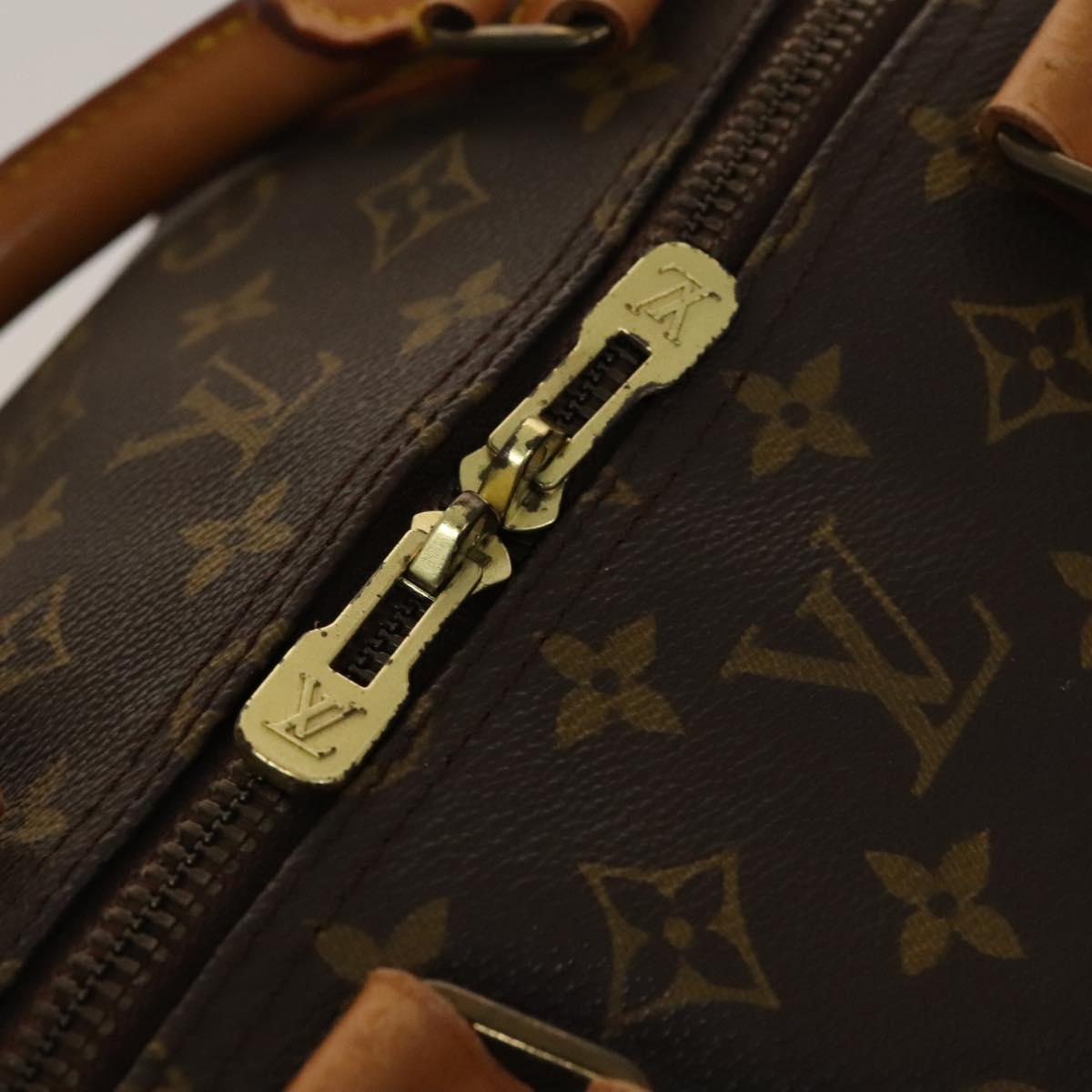 Louis Vuitton Keepall Bag Monogram Canvas, BROWN, CANVAS, Travel bag