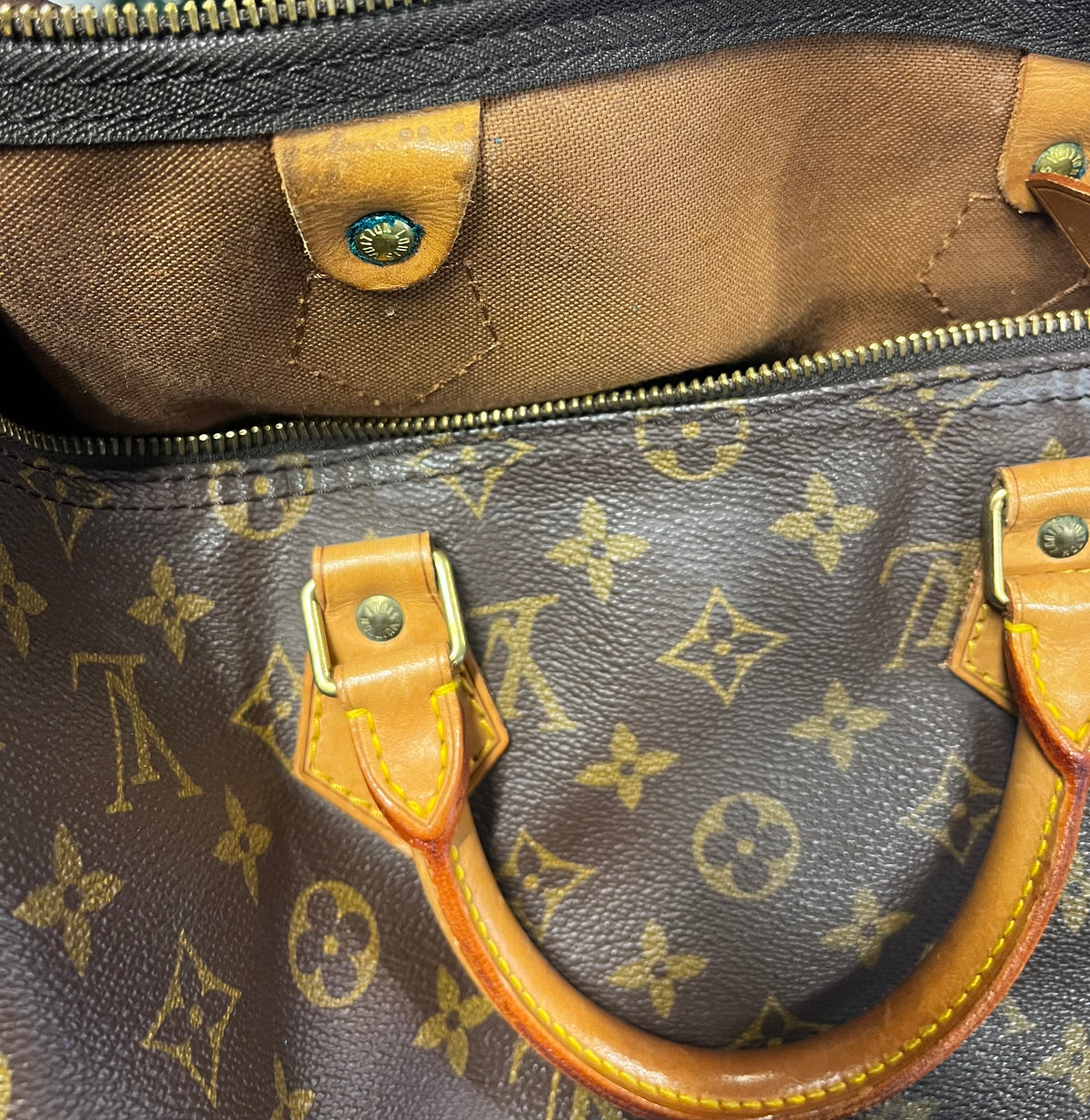 Louis Vuitton Speedy Monogram Canvas, Brown, Canvas, Handbag