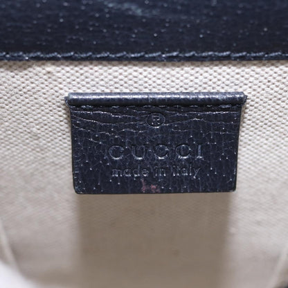 Gucci Horsebit 1955 GG Coated Canvas with Leather, Navy, Canvas, Crossbody Bag