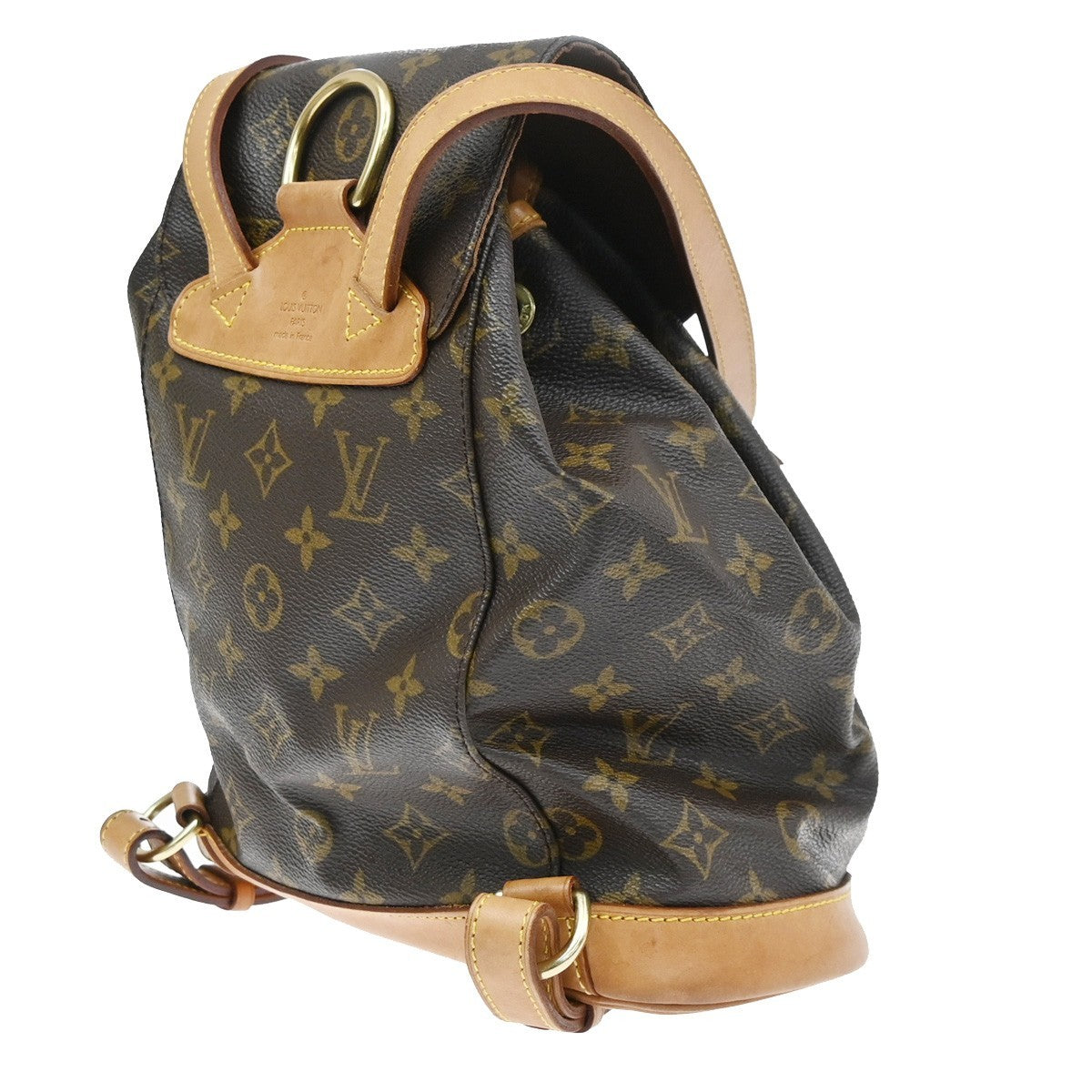 Louis Vuitton Vintage Montsouris Monogram Canvas, Brown, Canvas, Backpack