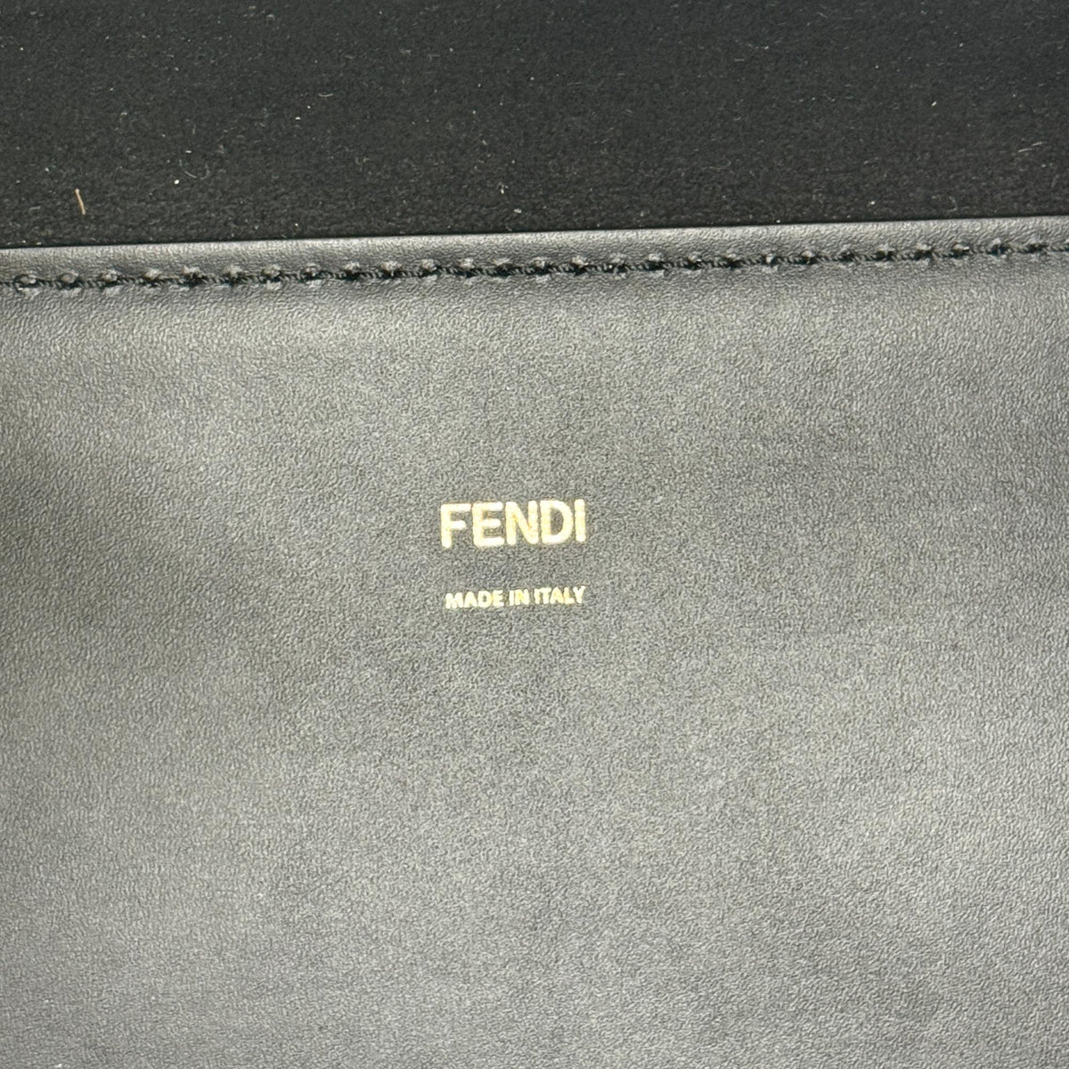 Fendi Sunshine Shopper Leather, Black, Leather, Tote Bag
