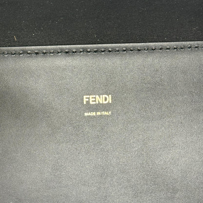 Fendi Sunshine Shopper Leather, Black, Leather, Tote Bag