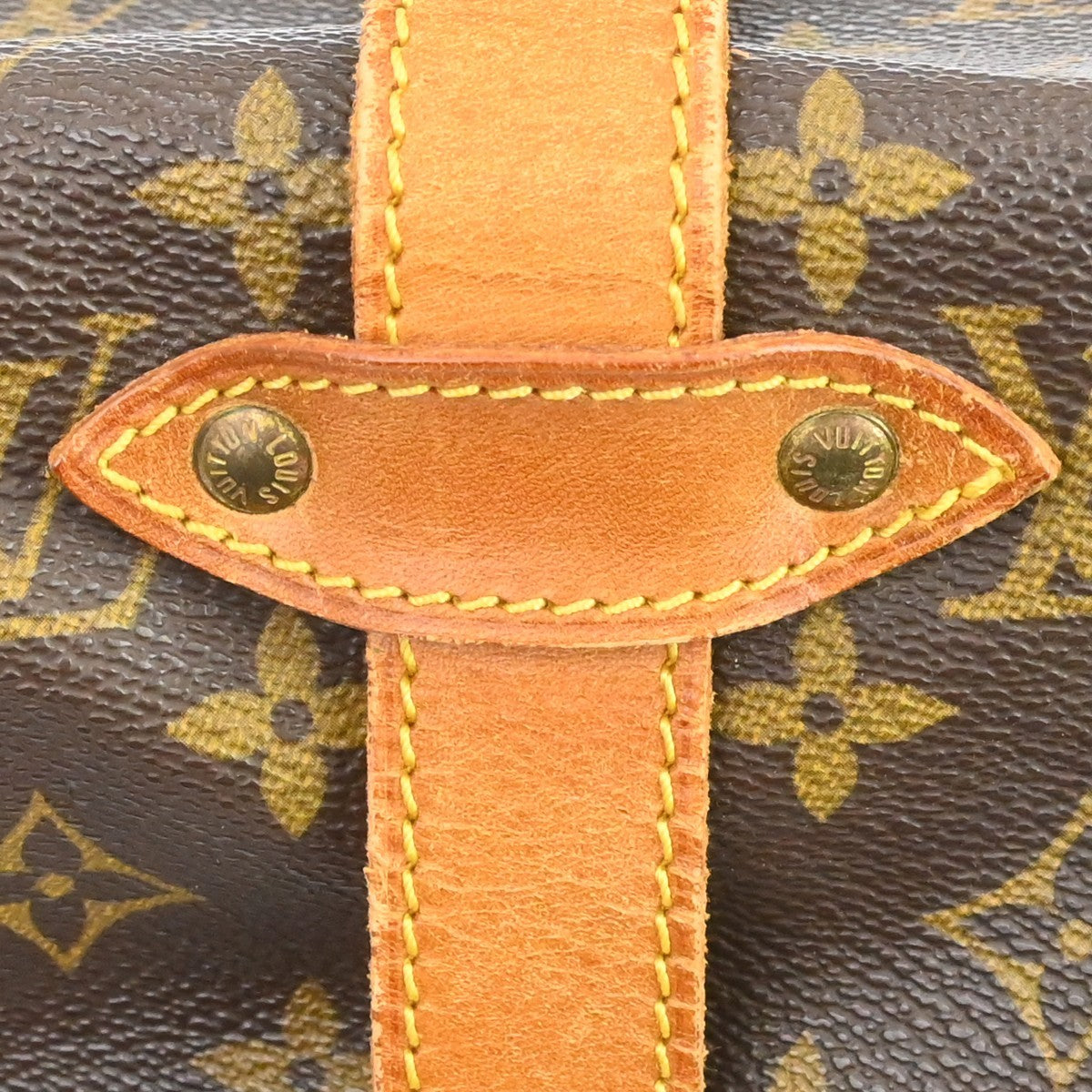 Louis Vuitton Saumur Monogram Canvas, Brown, Canvas, Handbag