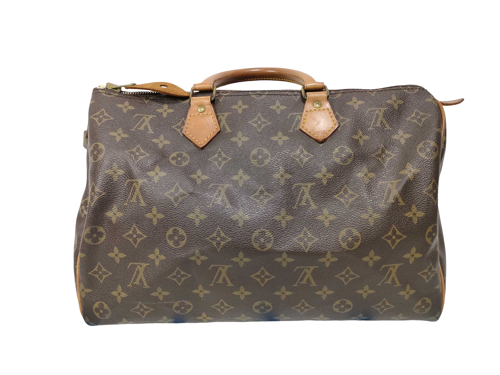 Louis Vuitton Speedy Monogram, Brown, Canvas, Handbag