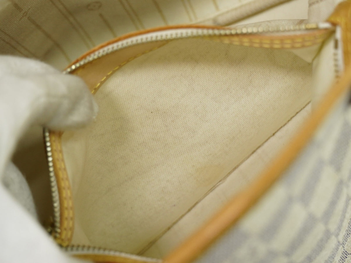 Louis Vuitton Neverfull Damier, Beige, Canvas, Tote Bag