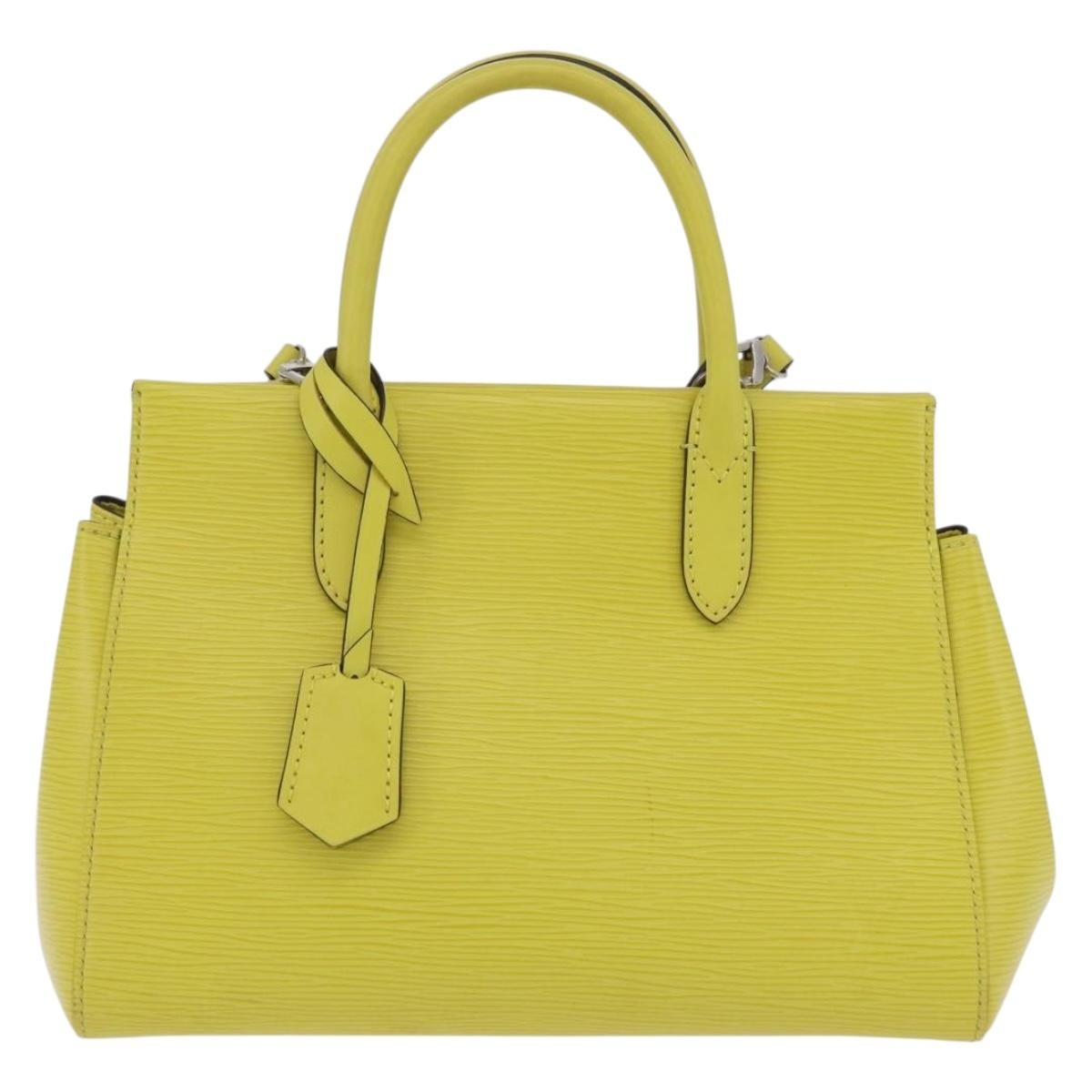 Louis Vuitton Marly Epi Leather, Yellow, Leather, Handbag