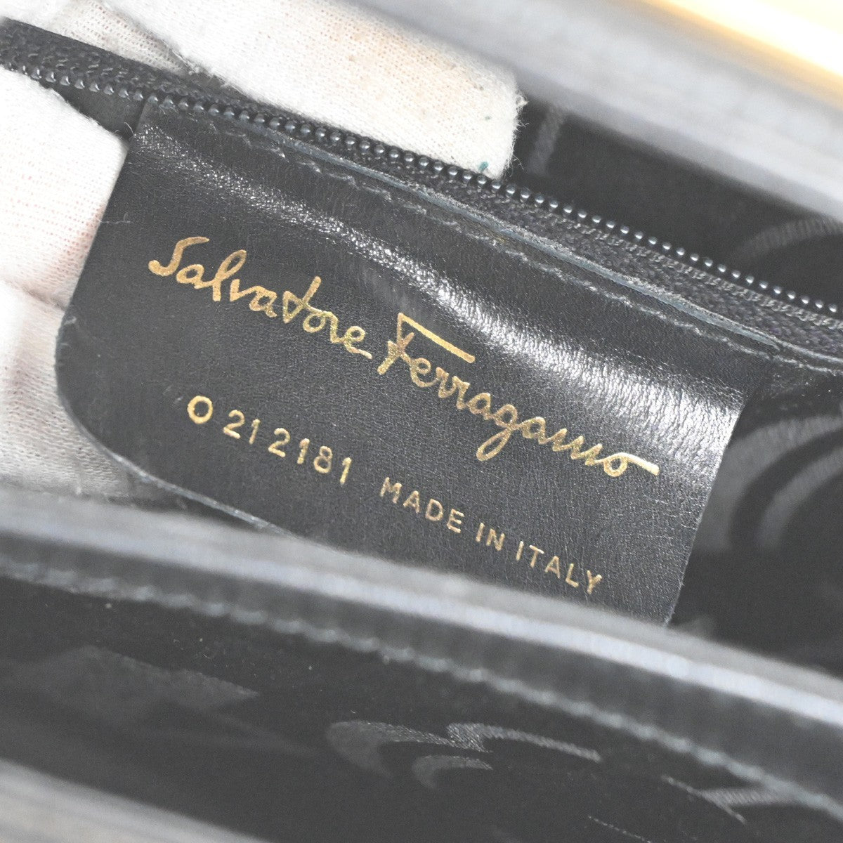 Salvatore Ferragamo Convertible Top Handle Leather, Black, Leather, Handbag