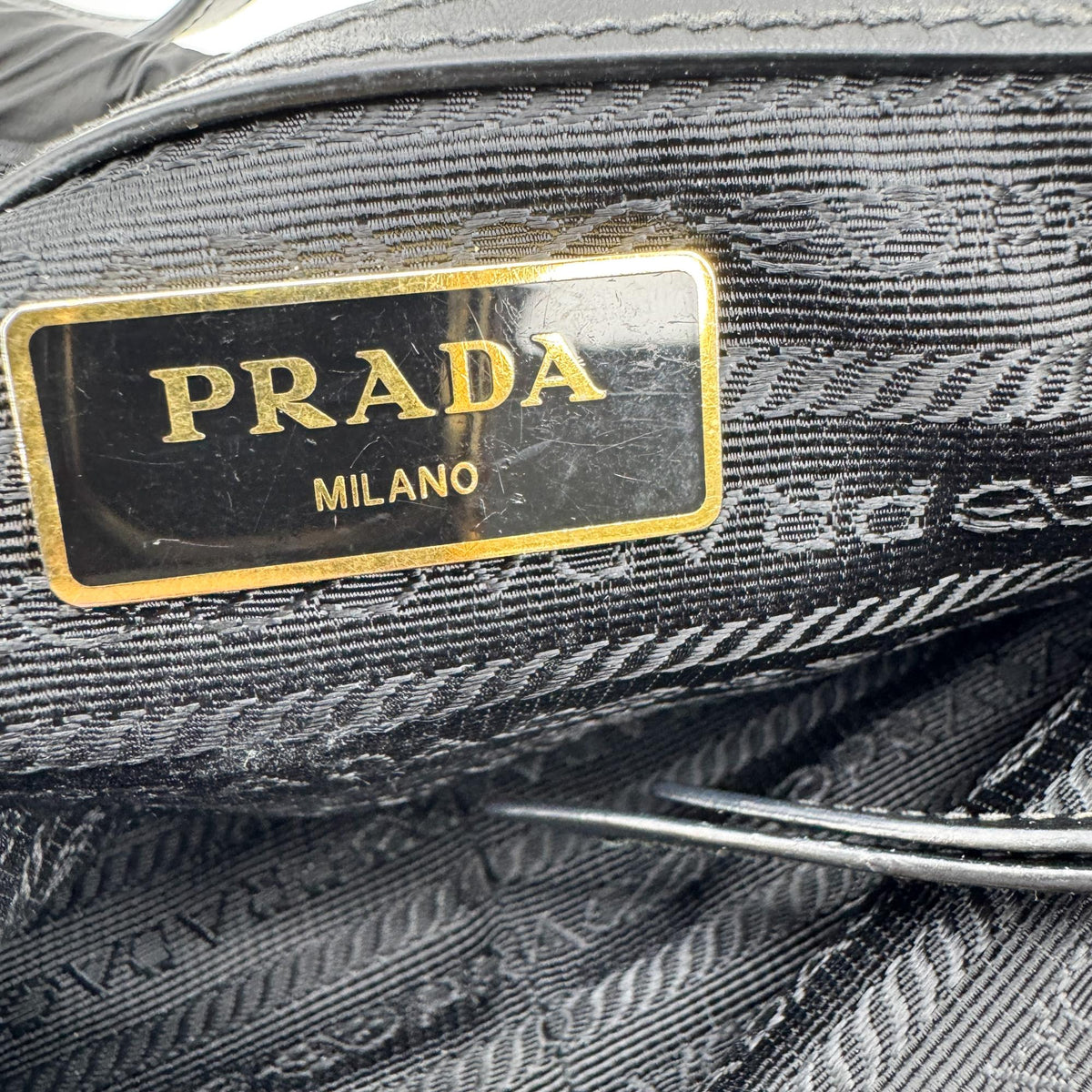 Prada Camera Tessuto, Black, Nylon, Crossbody Bag
