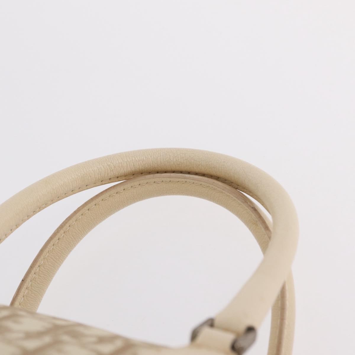 Christian Dior Vintage Boston Diorissimo Canvas, Beige, Canvas, Handbag