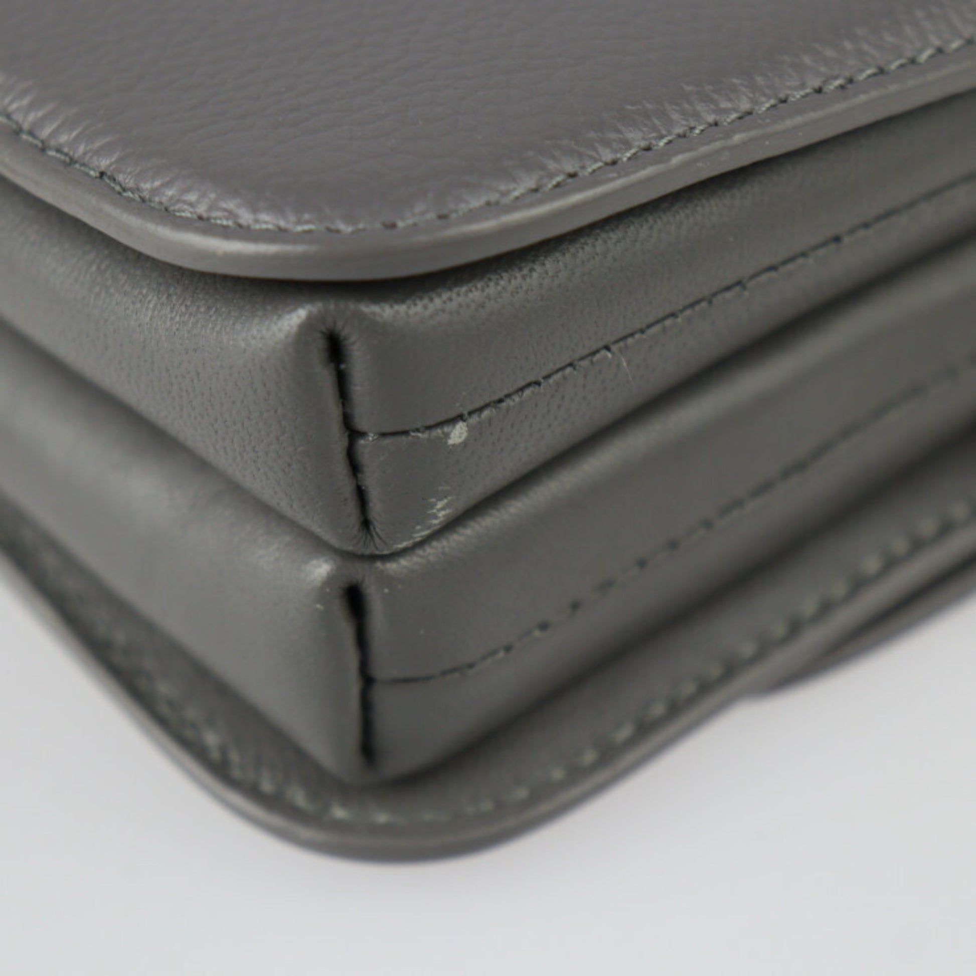 Balenciaga, Grey, Leather, shoulder