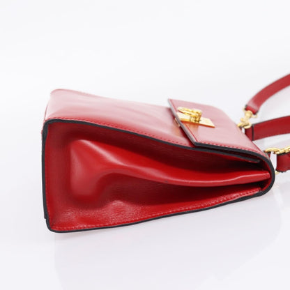 Celine Handbag Leather, Red, Leather, Handbag