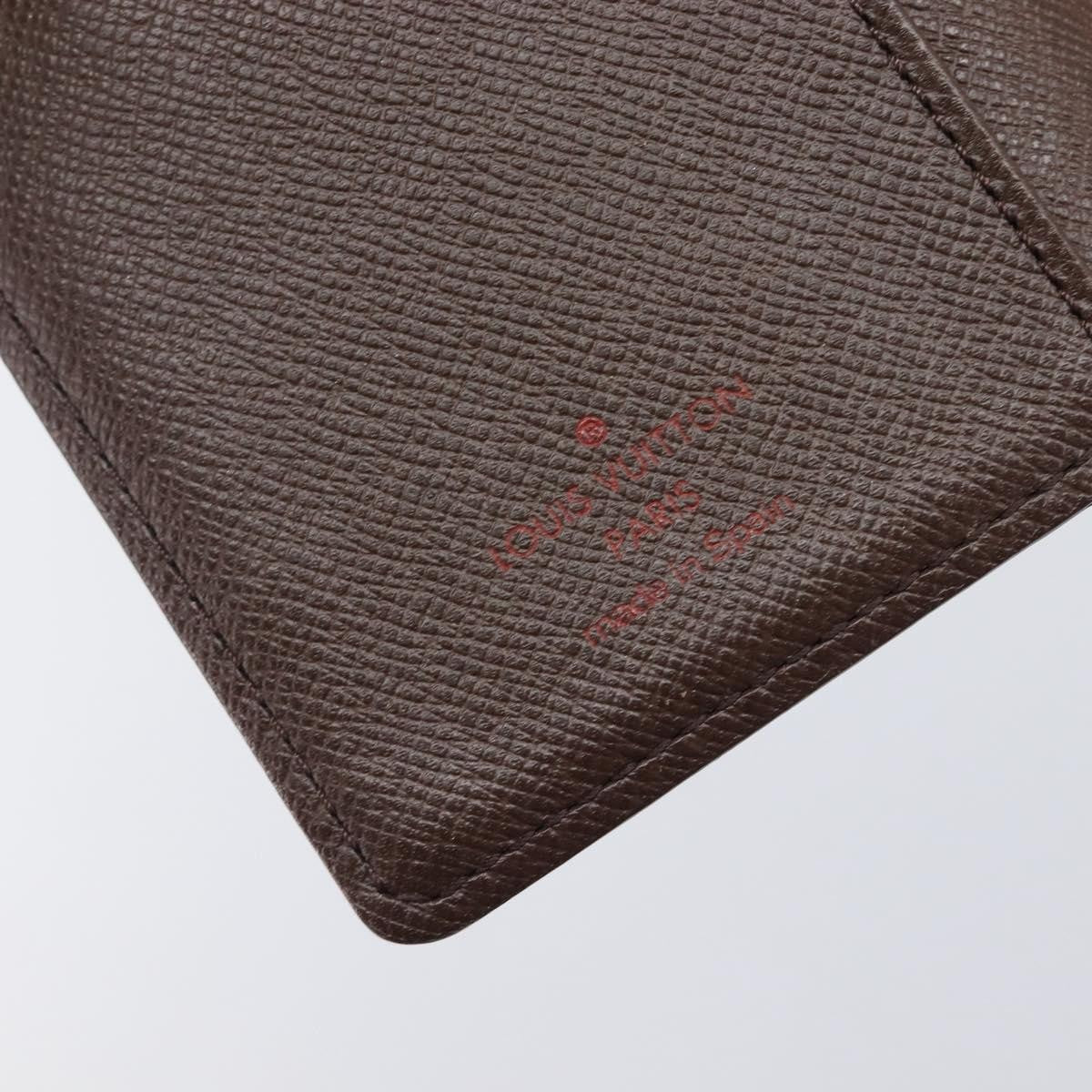 Louis Vuitton Ring Agenda Cover Damier, Brown, Canvas, Briefcase