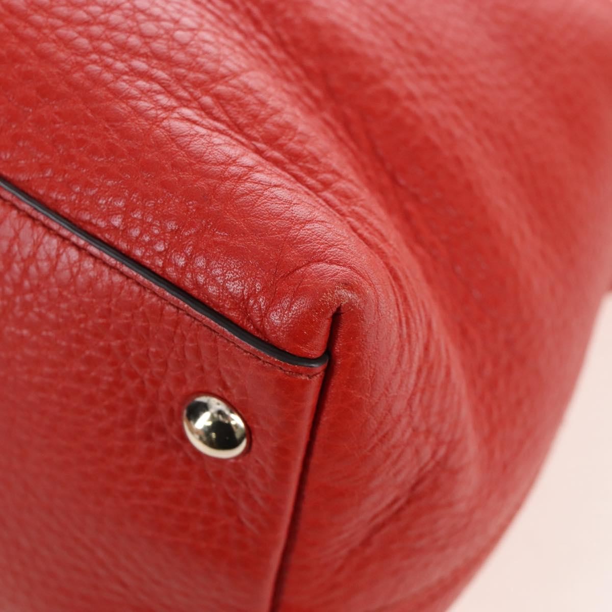 Gucci Soho Convertible Soft Top Handle Leather, Orange, Leather, Handbag