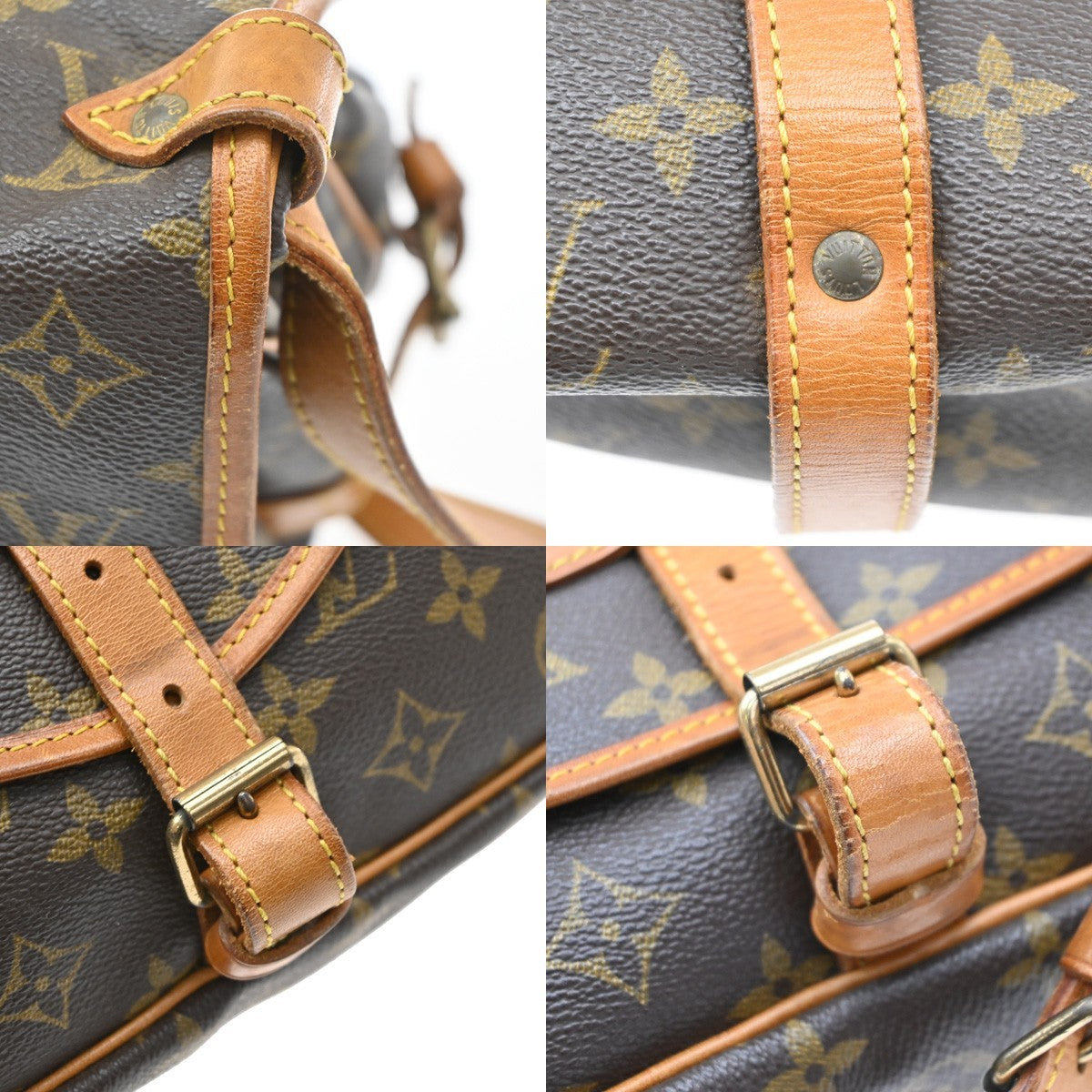 Louis Vuitton Saumur Monogram Canvas, Brown, Canvas, Shoulder Bag