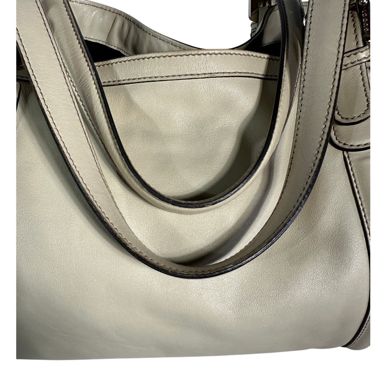 Τσάντα Tote GUCCI Britt από δέρμα μοσχαριού