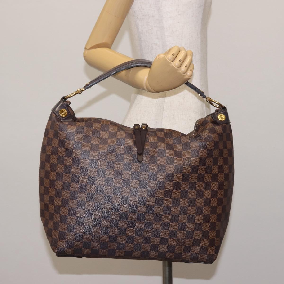 Louis Vuitton Duomo Hobo Damier, BROWN, CANVAS, Shoulder bag