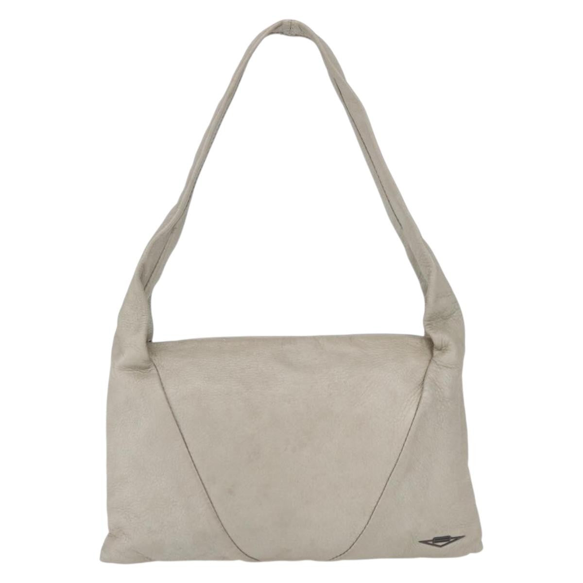 Bottega Veneta Shoulder Leather, Gray, Leather, Shoulder Bag