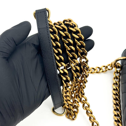 Louis Vuitton New Wave Chain Quilted Leather, Black, Leather, Handbag