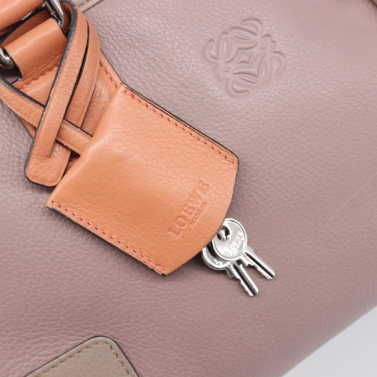 Loewe Amazona Leather, Pink, Leather, Handbag