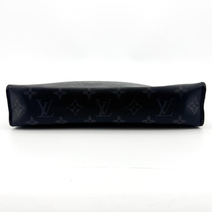 Louis Vuitton Pochette Voyage Reverse Monogram Eclipse Canvas, Black, Canvas, Clutch