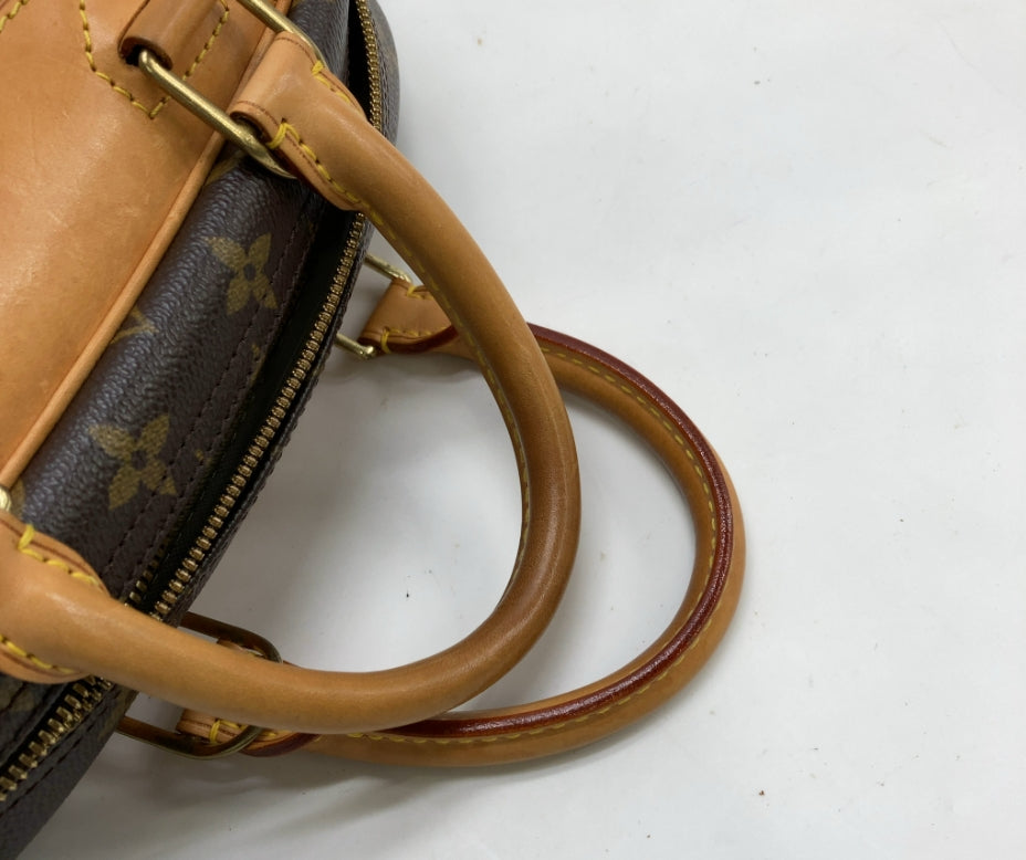 Louis Vuitton Trouville Handbag Monogram Canvas, Brown, Canvas, Handbag
