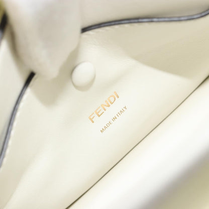 Fendi Kan I F Zucca PU, Clear, Canvas, Shoulder Bag