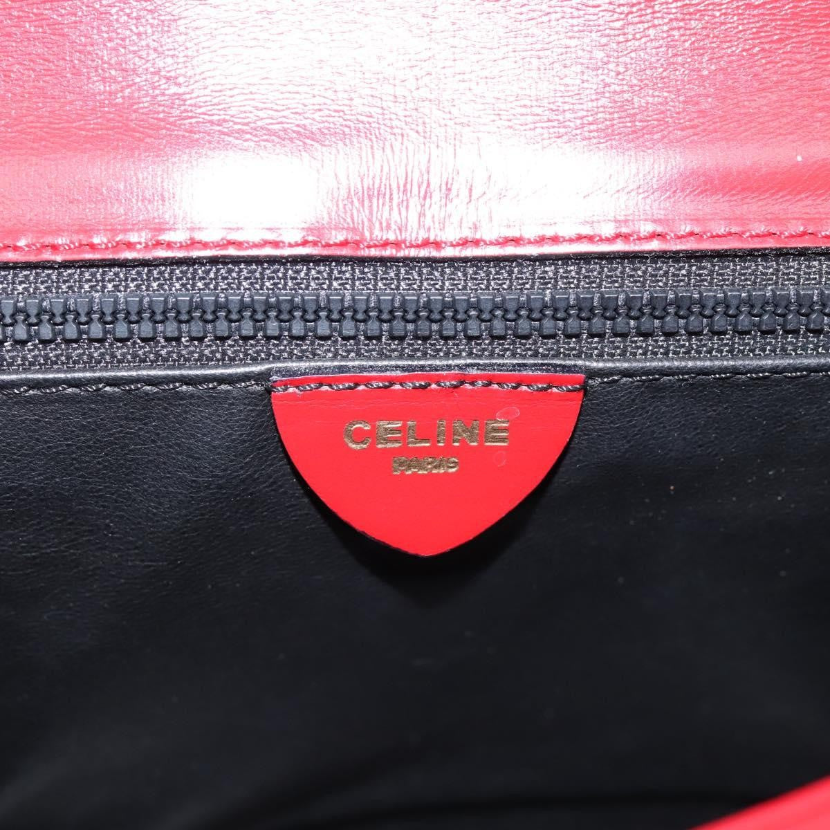 Celine Handbag Leather, Red, Leather, Handbag
