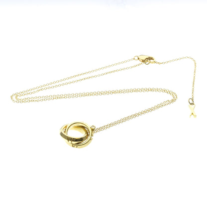 Tiffany & Co. Atlas X Closed Interlocking Pendant 18K Yellow Gold, Gold, Yellow Gold, Necklace