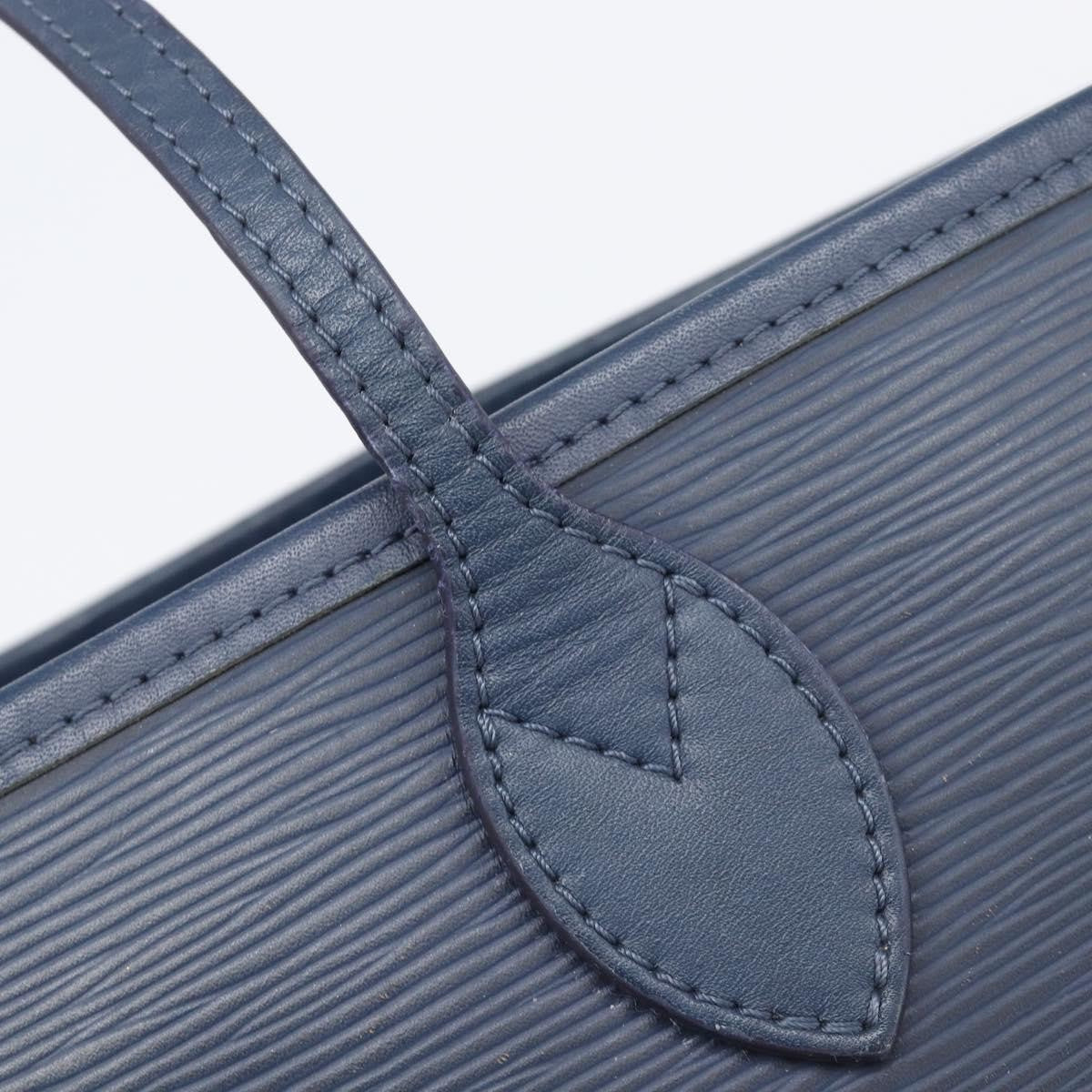 Louis Vuitton Neverfull Epi Leather, Blue, Leather, Tote Bag
