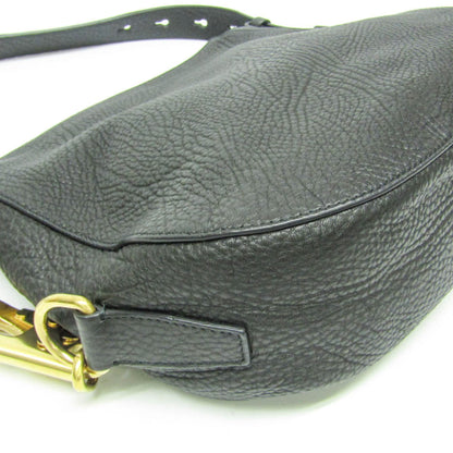 Burberry Zip Clutch Leather, Black, Leather, Clutch